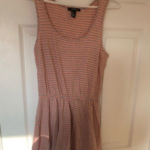 Coral and grey beach dress